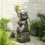 Cascading Water Fountain with LED Lights, 43.7