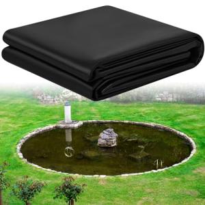 20 x 30 ft Black Pond Liner for Water Features