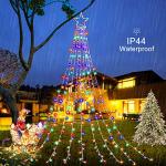 320 LED Waterfall Star String Lights for Outdoor Decor