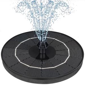 Solar Fountain Pump with 4 Nozzles for Outdoors