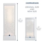 Alpine Mirror Waterfall Fountain with Stones and Lights