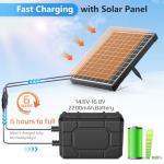 Battery Backup for Solar Fountain Pump 2200mAh