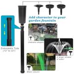 45W Submersible Pond Pump with Fountain Kit