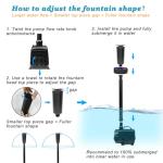 45W Submersible Pond Pump with Fountain Kit