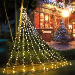 320 LED Waterfall Tree Lights with Star Topper