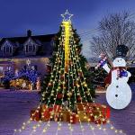 320 LED Waterfall Tree Lights with Star Topper