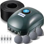 Deyoo 4-Outlet Pond Air Pump Kit with Tubing