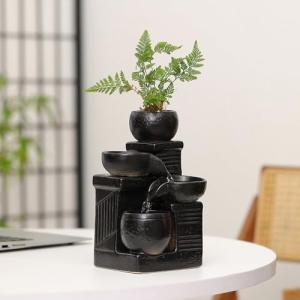 Ceramic Tabletop Fountain for Home and Garden