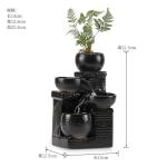 Ceramic Tabletop Fountain for Home and Garden