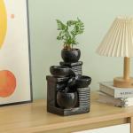 Ceramic Tabletop Fountain for Home and Garden