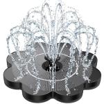 Flower-Shaped Solar Fountain with 7 Nozzles