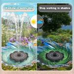 Flower-Shaped Solar Fountain with 7 Nozzles