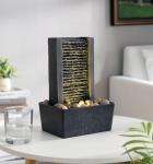 Indoor Meditation Fountain with LED Light and Cobbles