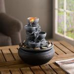 Teamson Home Zen Tabletop Waterfall Fountain