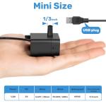 BlueYu Mini Submersible Fountain Pump with Sensor