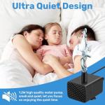 BlueYu Mini Submersible Fountain Pump with Sensor