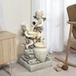 30-Inch Resin Angel Water Fountain with LED Light
