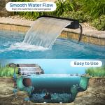 24" Stainless Steel Pond Waterfall Kit with Pump