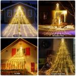 12.5ft LED Waterfall Christmas Lights with Remote