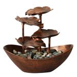 Lotus Leaf Tabletop Water Fountain with LED Light