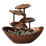 Lotus Leaf Tabletop Water Fountain with LED Light