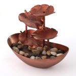 Lotus Leaf Tabletop Water Fountain with LED Light