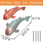 Resin Koi Pond Kit with Antique Fish Statues