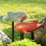 Resin Koi Pond Kit with Antique Fish Statues