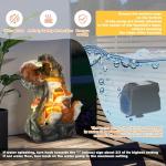 4-Tier Rock Waterfall Fountain with LED Lights