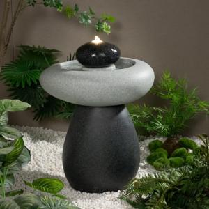 Eco-Friendly 24" Waterfall Fountain with LED Light