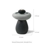 Eco-Friendly 24" Waterfall Fountain with LED Light