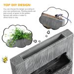 TITIMO 49.6" Rock Water Fountain with Lights