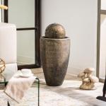 Modern Sphere Water Fountain with LED Light