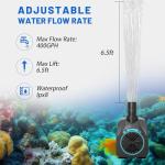 Knifel 400GPH Submersible Pump with Auto Shut-Off