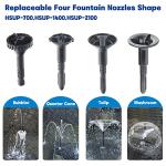 Submersible 185GPH Pond Fountain Pump Kit