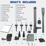 Submersible 185GPH Pond Fountain Pump Kit