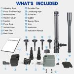 Submersible Outdoor Pond Pump with Fountain Kit