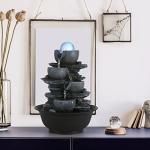 Dyna-Living Indoor Tabletop Water Fountain with LED Light