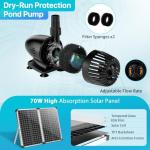 Solar-Powered Waterfall Kit for Garden Ponds