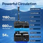 VIVOHOME 660 GPH Submersible Pond Filter Pump