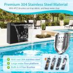 Solar-Powered Waterfall Kit for Garden Ponds