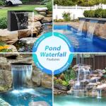 Solar-Powered Waterfall Kit for Garden Ponds