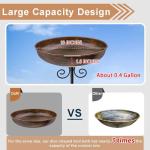 Small Metal Bird Bath for Garden Decor