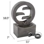 4-Tier LED Outdoor Water Fountain by Pure Garden