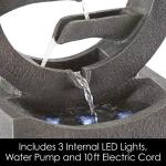 4-Tier LED Outdoor Water Fountain by Pure Garden