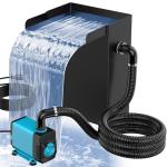 Pond Waterfall Spillway Kit with Pump and Tubing