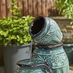 Glitzhome 27.25" Tiered LED Garden Fountain