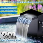 Pond Waterfall Spillway Kit with Pump and Tubing