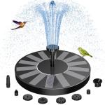 AISITIN Solar Bird Bath Fountain with 6 Nozzles