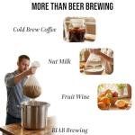 5 Pack Reusable Brew Bags, Extra Large Strainer